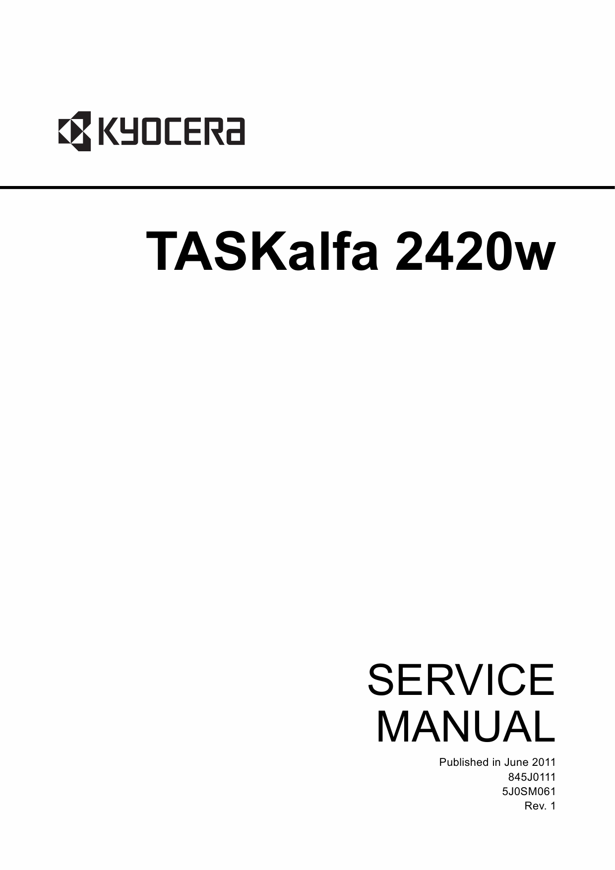 KYOCERA WideFormat TASKalfa-2420w Service Manual-1